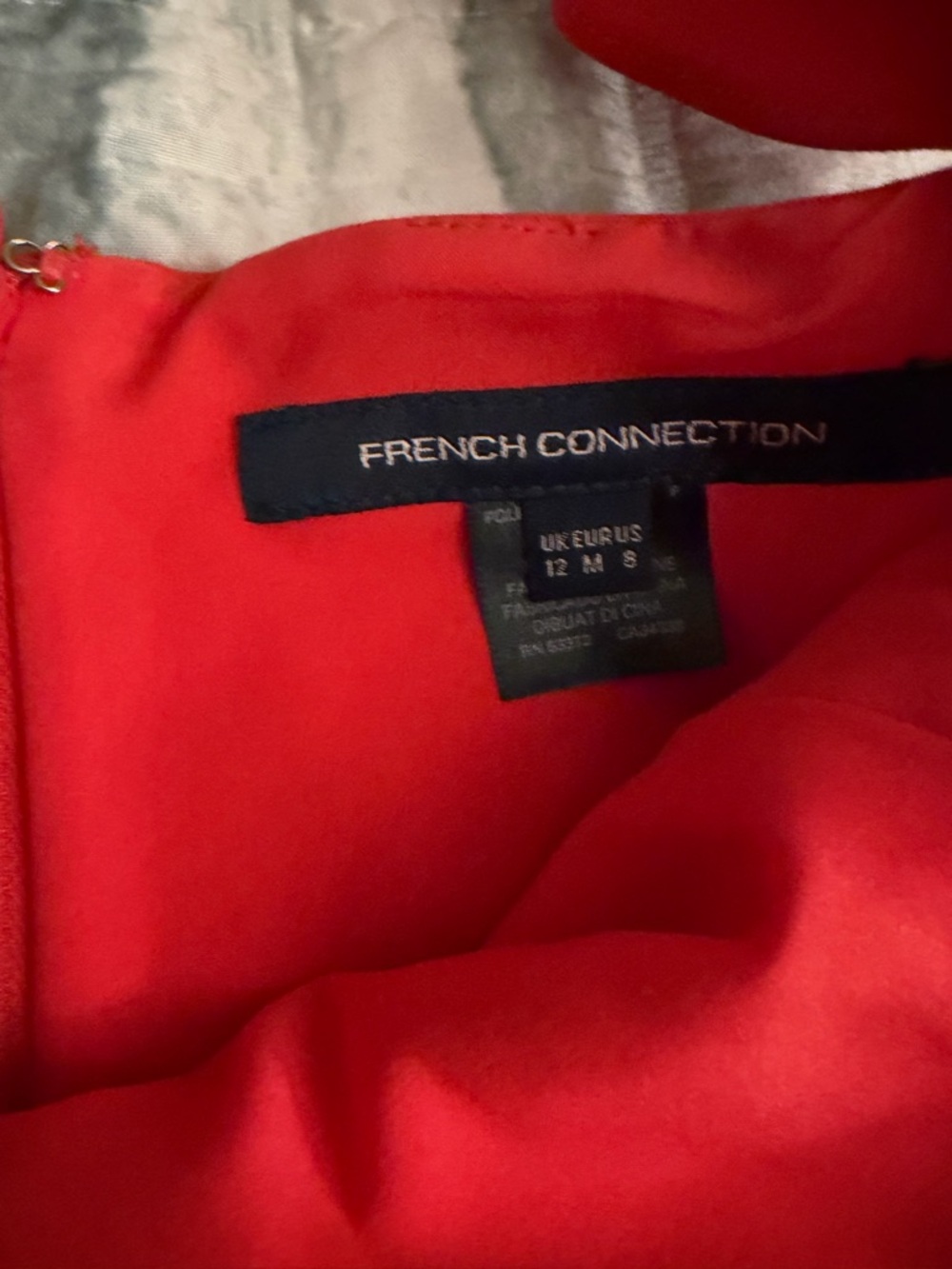 French Connection Coral Ruffle-Shoulder Square-Neck Mini Dress - Picture 4 of 4